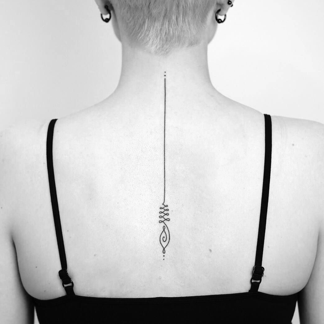 Unalome Tattoo Queen Salon